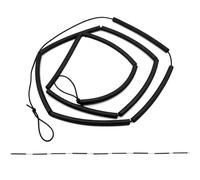 Barre transversale élastique en mousse - Barre d'entraînement en mousse de caoutchouc de 2,5 m, corde de saut haute pliable | Entraîneur de saut vertical, équipement d'entraînement de poteau de