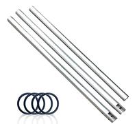 Barre transversale en métal Inoxydable de 3 m pour Toile de Fond de Studio - Support de Fixation Murale