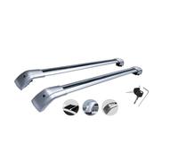 Barre Transversale Noire Ajustable 2 Pièces Barres De Toit Verrouillables Pour Nissan Pour Kicks SR 2025 2026 Porte-bagages toit auto(All silver)