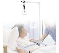 Barre trapèze de lit réglable en hauteur, aide à la mobilité en acier inoxydable pour transfert de patients à l'hôpital et à domicile