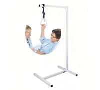 Barre trapèze pour Aide à la mobilité du lit Rails de lit pour Personnes âgées élévateur Aide à la poignées de Traction pour Personnes handicapées Aide au Lever Handicap bariatrique Aide (Blanc)