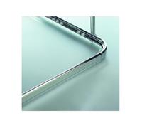 Barre tringle pour rideau de douche d'angle à fixer en Alu SURPRISE 80x80cm Finition Brillante - Spirella