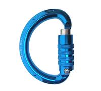 Barreaux de mains de bain, 20KN Semi-Circle Half-Moon Buckle Auto-lock Carabiner Locking For Rock Climbing Caving Paraglider Tree Climb Arborist Harness