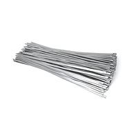 Barreaux de mains de bain, Attaches de câble, attaches zippées 100 pièces attaches de câble en acier inoxydable robustes(30cm X100pcs)