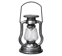 Barreaux de mains de bain, Kerosene Lamp Solar Led Kerosene Lantern Vintage Hurricane Lamp With Handheld Oil Lamps For Home Portable Oil Lantern(Silver)