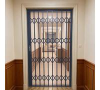 Barreaux de Sécurité Fenetre Porte Pliante Verrouillable Garde-corps de Fenêtre, Grille Extensible Anti-effraction avec Serrure, Barre de Sécurité Rétractable pour Fenêtre