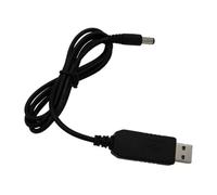 Barrel Charging Wire- Gold Plated Contact Pins, Flexible Strain Relief Boot | Universal USB To DC Charging Cable USB To DC Power Cord, DC 5.5mm Plug J Router, Camera, Vacuum Cleaner, Massager, Flashlight