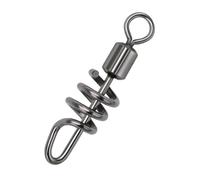 Barrel Fishing Pivot, Lot de 10 connecteurs de ligne de matériel de pêche - Rolling Gear Émerillons de pêche en acier inoxydable pour eau de mer douce