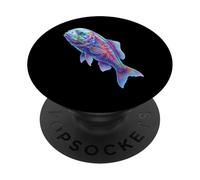 Barreleye Poisson Abstrait Océan Mer Profonde Créature Art PopSockets PopGrip Adhésif