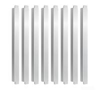 Barres adaptateurs en acier inoxydable de 30,5 cm pour une utilisation commerciale en cuisine avec tables à vapeur, armoires réfrigérées, lignes de buffet et étagères de rangement