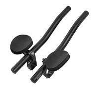 Barres Aero pour vélo de route, guidon de vélo en d'aluminium, barre Aero noire pour vélo avec clip sur la barre d'accoudoir, guidon Racing TT, poignée en