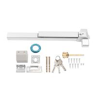 Barres Anti-Panique pour Porte de Sortie, Barre de Poussée Commerciale, Dispositif de Sortie de Panique, Barre de Poussée en Acier Inoxydable 304 pour Porte en Verre avec Cadre