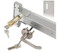Barres anti-panique pour portes de sortie, dispositif de sortie anti-panique à barre poussée en fer, cylindre serrure porte commerciale 25 pouces avec clé pour portes en bois et en m