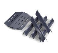 Barres aromatisantes et d flecteurs de chaleur QuliMetal 17,5 pouces pour barbecue Weber Genesis s rie 300 avec bouton de commande avant Genesis