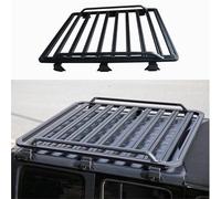Barres Barres De Toit en Alliage D'aluminium pour Jeep pour Wrangler JL 2018-2021 Cadre Extensible pour Porte-Bagages Barres De Toit Railing Porte-Bagages