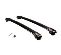 Barres Barres Transversales Universelles en Aluminium pour Dodge pour Journey 2013-2019 pour SUV Camping Voyage Chargement Barres De Toit Railing Porte-Bagages(Noir)