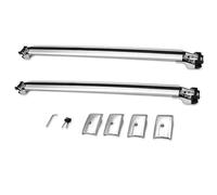 Barres Barres Transversales Universelles en Aluminium pour Dodge pour Journey 2013-2019 pour SUV Camping Voyage Chargement Barres De Toit Railing Porte-Bagages(Argent)