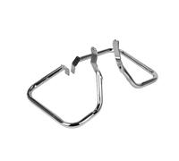 Barres Cage Crash Moto pour Softail Classic FLST FLSTC FXST FXSTB 2000-2017 2 Pièces Chrome Moteur Garde Arrière Sacoche Garde Rail Crash Bar