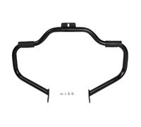 Barres Cage Crash Pour FL Softail 2000-2017 Slim Fat Boy Pour Deluxe Pour Cross Bones Springer Classic Motorcycle Mustache Highway Engine Guard(Matte Black)