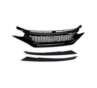 Barres Calandre Pour Civic 10th Génération Calandre Avant Filet Course Séparateur Grille Voiture Pare-chocs Supérieur Capot En Maille Auto Calandre Avant(19-20 Type 2)