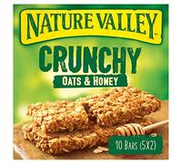 Barres céréales Nature Valley aux avoine croquante et miel - 10 barres (Paquet de 5, total 50 barres)