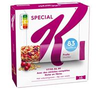Barres céréales Special K Kellogg's Fruits Rouges - 6x21,5g