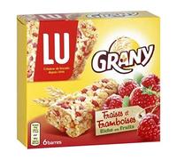 Barres céréalières à la fraise et framboise,6 x 18 g