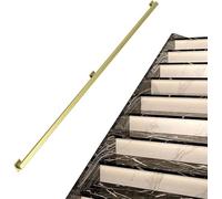Barres D’Appui Dorées Modernes pour Escaliers Intérieurs, Rampe D’escalier, Rampe D’escalier, Garde-Corps D’escalier Fonctionnel, Conception De Tube Carré - Métal, Fer for, 1ft/30cm