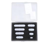 Barres d'agitation magnétiques 8 Pcs Ensemble de barres d'agitation PTFE, 10-40mm Mélangeur de laboratoire Barres d'agitateur magnétique pour utilisation en