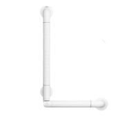 Barres d'appui de douche en ABS et acier inoxydable for baignoire! Barre d'appui murale antidérapante et réglable, idéale for les personnes âgées et handicapées.(blanc,M)