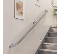 Barres d'appui de sécurité 420 cm pour intérieur et extérieur Design tubulaire avec poignée et support pour une stabilité et un soutien améliorés Idéal pour les salles de bains et aide à la mobilité