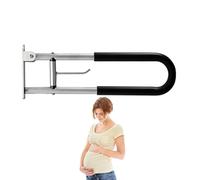 Barres d'appui de sécurité pour salle de bain, barre d'appui pour toilettes - Mains courantes de sécurité robustes en d'aluminium,Rail de Support pour handicap en forme de U, étanche, pliable, pour sa