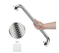 Barres d'appui en chrome poli de 81,3 cm pour douche avec poignée moletée antidérapante, barres d'appui en acier inoxydable YuanDe pour salle de bain, support de main courante de douche, poignées