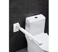 Barres d'appui pliantes en acier inoxydable pour salle de bain - Pour accessoires de chaise percée, aide à la douche