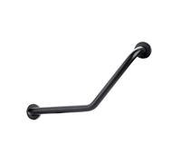 barres d'appui pour salle de bain, Barre d'appui pliante à 135 degrés en acier inoxydable, for baignoire, douche, toilettes, noir, argent(Black)