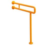 Barres D'Appui Pour Toilettes Cadre de Support toilette, poignée sanatorium, barre d'appui renforcée for personnes âgées, en acier inoxydable, Accessible(Orange,70CM_60CM)