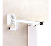 Barres d'appui rabattables antidérapantes, nylon acier inoxydable, Blanc | Fixation murale robuste, assistance toilette pour seniors et personnes à mobilité réduite
