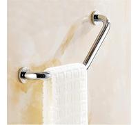 Barres d'appui, Support de main courante sécurité, barre coudée douche, poignée baignoire en acier inoxydable for salle bain, toilette chromée 43x20cm