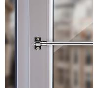 Barres de cafétéria argent chromé brillant 75-125 cm