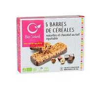 BARRES DE CÉRÉALES NOISETTES CHOCOLAT X5 130G, BIO SOLEIL, UNITÉ