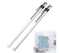 Barres de Chargement 2 Pièces, Barres Transversales for Benne de Camion, Barres de Verrouillage de Charge Réglables Robustes for Remorques, Alliage D'aluminium, Ressort Intégré, Charge Jusqu'à 500kg