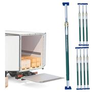 Barres de chargement à cliquet robustes pour benne de camion - Barres de verrouillage de charge réglables pour fourgonnettes/semi-remorques - Poteau de support télescopique (lot de 8, 2,3 à 2,6 m)