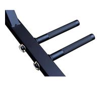 Barres de dips Power Cage pour porte-haltères, compatibles avec tubes carrés de 7,6 x 7,6 cm, trou de 2,5 cm pour disques de poids