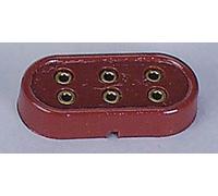 Barres de distribution FADEDA, espacement des broches de 6mm, LxlxH en mm : 50x20x9. Pour les crèches, les miniatures, les loisirs créatifs, le modélisme, les accessoires de maisons de poupées et les 