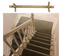 Barres de Fixation pour Tapis d'escalier, Barres Amovibles en Laiton doré pour la Fixation de Tapis, Ensemble décoratif de 122 cm avec Embouts, idéal pour la Maison, Le cinéma, Le musée - 7