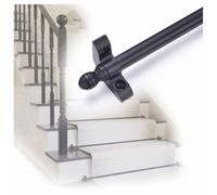 Barres de fixation réglables et polies pour tapis d'escalier, fixations sécurisées pour moquette, ensemble de barres en laiton pour tapis d'escalier, largeur réglable, embouts et supports in