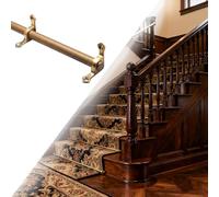 Barres de fixation réglables pour tapis d'escalier, avec supports et fixations pour moquette. Installation facile. Convient pour bureaux, musées, théâtres et couloirs. Longueur réglable en c