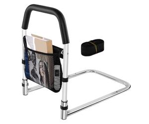 Barres de Lit pour Seniors | Support Portable et Pliable avec Sac de Rangement | Barre d Assistance de Lit avec Poignée pour Personnes Âgées,Pour Mobilité Réhabilitation Handicap Femmes Enceintes Domi