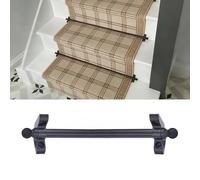 Barres De Maintien Pour Escalier Intérieur,Tringle À Moquette En Métal For Marches En Bois,Pour Tapis D'escalier Dans Maisons,Bureaux Et Centres Commerciaux(5 pcs,L44inch(111cm))
