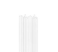 barres de mélange en verre de borosilicate, Lot de 1000 tubes capillaires de repérage du point de fusion du verre, plusieurs tailles(0.5x100mm)